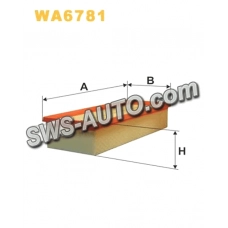 фильтр возд. VW Caddy III, IV 1.6 TDI, 1.9 TDI, 2.0 TDI (04->)   (WIX)