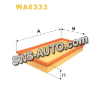 фильтр возд. VW Golf/Bora/Skoda Octavia 1.6/1.8/1.9SDI/1.9TDI/2.0-16V 97-> (WIX)
