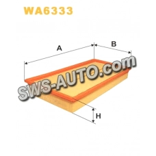 фильтр возд. VW Golf/Bora/Skoda Octavia 1.6/1.8/1.9SDI/1.9TDI/2.0-16V 97-> (WIX)