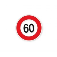 наклейка "обмежувач швидкості  60"