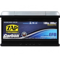 Аккумулятор ZAP 100 (800 А) Carbon EFB (Start-stop) Евро правый +