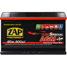 Аккумулятор ZAP  80 (800 А) AGM (Start-stop) Евро правый +
