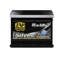 Акумулятор ZAP  55 (520 А) Silver Євро правий + низький