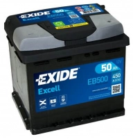 Акумулятор EXIDE  50 (450 А) Excell Євро правий +