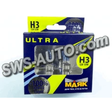 лампа H3 12V 55 W  Маяк Super Light +100% (2шт)