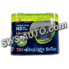 лампа H3 12V 55 W  Диалуч ELS +100% 3800K (2шт)