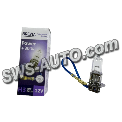 лампа H3 12V 55 W  BREVIA Power +30%