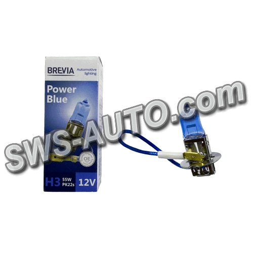 лампа H3 12V 55 W  BREVIA Power Blue 4200K