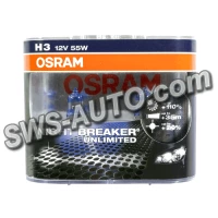 лампа H3 12V 55 W  OSRAM Night Breaker Unlimited +110%************