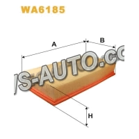 фильтр возд. Fiat Scudo 1.9D-2.0HDI (98-07)  (WIX)