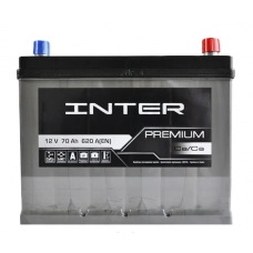 Аккумулятор   INTER  70Ач (620A) Premium Asia правый + (D26)