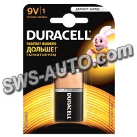 батарейка  "КРОНА"  щелочная 9.0V прямоугольная Duracell Basic Alkaline блист.
