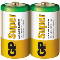 батарейка  тип D  щелочная 1.5V большая GP Super Alkaline 2шт  пленка