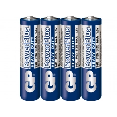 батарейка  AAA  солевая 1.5V минипальчик GP PowerPlus 4шт  пленка
