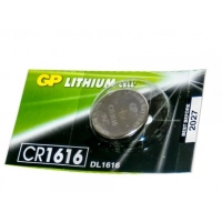 батарейка "таблетка" литиевая 3.0V  CR1616  блист. GP