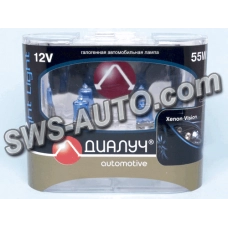 лампа H3 12V 55 W  Диалуч Night light xenon vision (2шт)