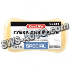 губка  22х12х6  фігурна середня з великими порами SPECIAL в уп-ці CarLife