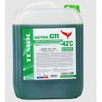 антифриз зелений 10л (Temol) G11 Extra  -42