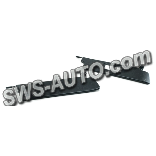 козирок сонцезахисний 21213 жорсткий із дзеркалом чорний