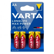 батарейка  AA  щелочная 1.5V пальчик Varta Longlife Max Power 4шт блист.