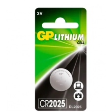 батарейка "таблетка" литиевая 3.0V  CR2025  блист. GP Peak Power