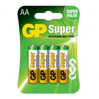 батарейка  AA  щелочная 1.5V пальчик GP Super Alkaline 5шт блист.