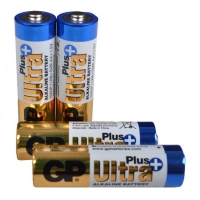 батарейка  AA  лужна 1.5V пальчик GP Ultra + Alkaline 4шт блістер