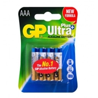 батарейка  AAA  лужна 1.5V мініпальчик GP Ultra + Alkaline 4шт  блістер