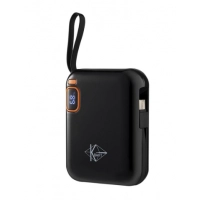 повербанк 10000 mAh, 2 USB вихід, заряд через USB/Type-C, індикатор заряду