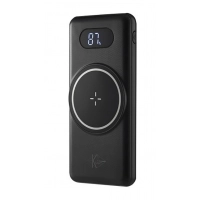 повербанк 10000 mAh, 2 USB выход, заряд через microUSB/Type-C, индикатор заряда