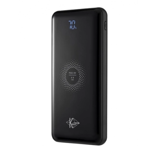 повербанк 20000 mAh, 2 USB выход, заряд через MicroUSB/Type-C, индикатор заряда
