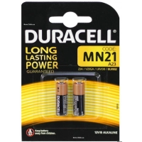 батарейка  "А 23"  лужна 12V мікропальчик Duracell MN21 блістер (у брелок сигналки) 2шт