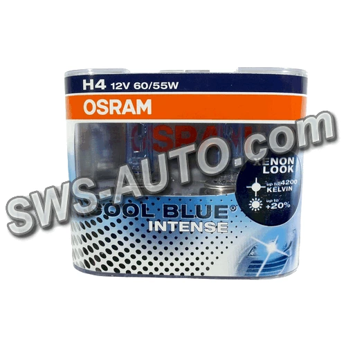 лампа H4 12V 60/55 (43) OSRAM Cool Blue I+20% 4200 K (2шт)****