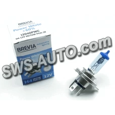 лампа H4 12V 60/55 (43) BREVIA Power White+60% 4300K