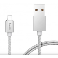 кабель для заряджання магнітний Avantis USB - iPhone, 1.0м, 2.4А срібний Superior