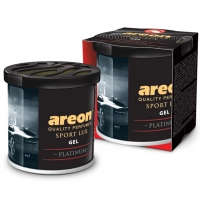 ароматизатор на панель гель AREON Gel Sport Lux 80г  "Platinum"