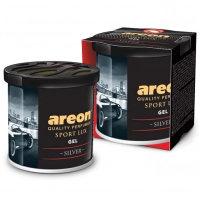 ароматизатор на панель гель AREON Gel Sport Lux 80г  "Silver"