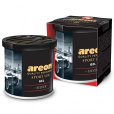 ароматизатор на панель гель AREON Gel Sport Lux 80г  "Silver"