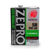 масло Idemitsu 0W-20 Zepro Ecomedalist SN/GF-5 (4л) метал