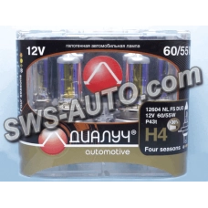 лампа H4 12V 60/55 (43) Диалуч Night light four season (2шт) хамелеон
