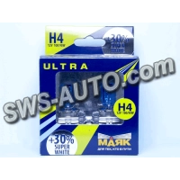 лампа H4 12V100/90 (43) Маяк Super White+30% 4000K (2шт)