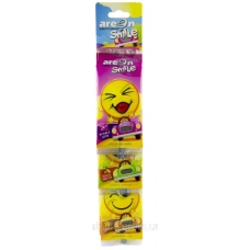 ароматизатор на зеркало сухой AREON Smile Dry Смайлик   MIX (планшет 15шт)
