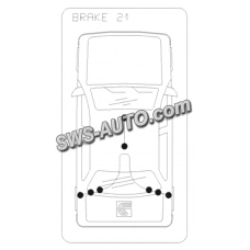 трос ручника Opel Vectra B (96-03)  (COFLE)