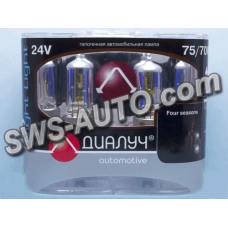 лампа H4 24V 75/70 (43) Диалуч Night light four season (2шт) хамелеон