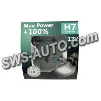 лампа H7 12V 55 W BREVIA Max Power+100%(2шт)