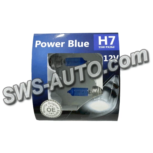 лампа H7 12V 55 W BREVIA Power Blue 4200К (2шт)