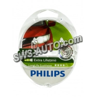 лампа H7 12V 55 W PHILIPS LongLife EcoVision (2шт)