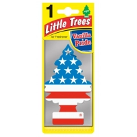 ароматизатор на дзеркало сухий Ялинка Little Trees "America with Vanilla aroma"