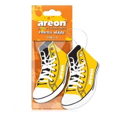 ароматизатор на зеркало сухой AREON Wave Fresh Лист Кеды  "Ваниль"