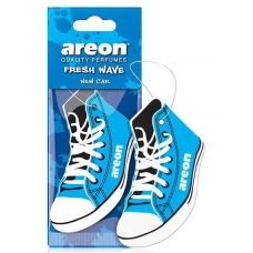 ароматизатор на зеркало сухой AREON Wave Fresh Лист Кеды  "Новая машина"
